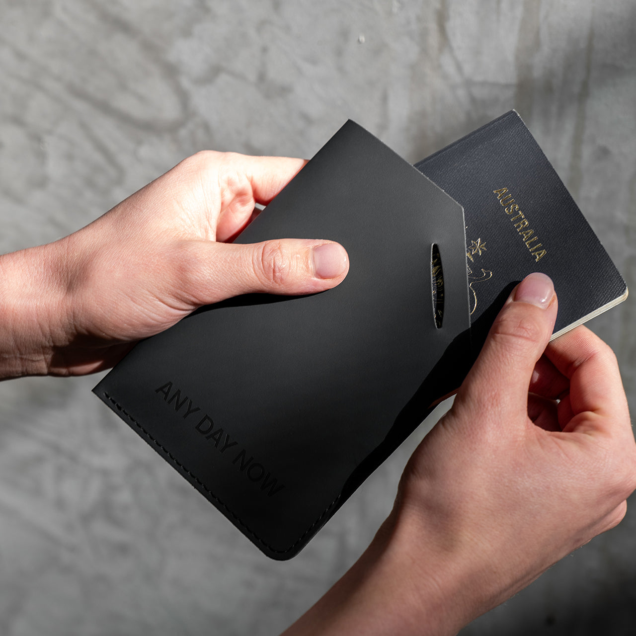 Eco-Friendly Recycled Leather Passport Holder - RFID Blocking Travel Wallet for Men & Women | Perfect for Airports, Business Trips & International Travel