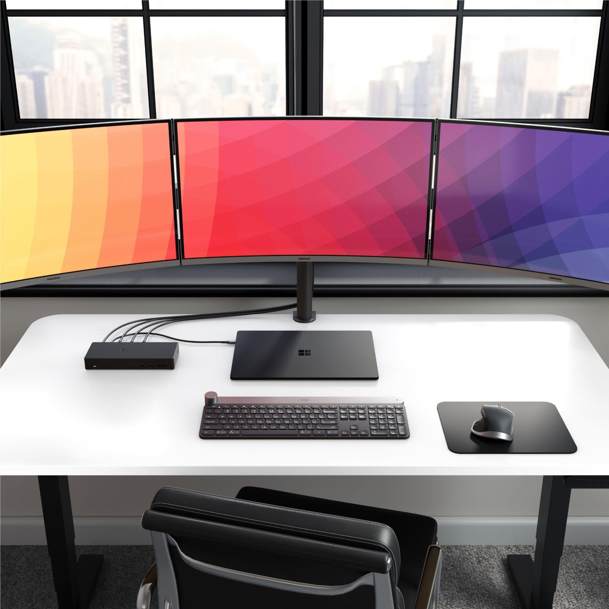 Alogic DUCMA3 USB C Triple Display Docking Station - 4K HDMI, Dual Monitor Support, 100W PD Charging for MacBook Pro/Air, Dell, HP Laptops - Perfect for Home Office, Gaming & Workstation Setups
