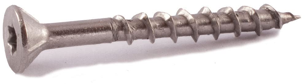 10X2 1/2 Inch Stainless Steel Deck Screws (SST) - Corrosion Resistant Fasteners for Outdoor Furniture, Decks & Marine Applications
