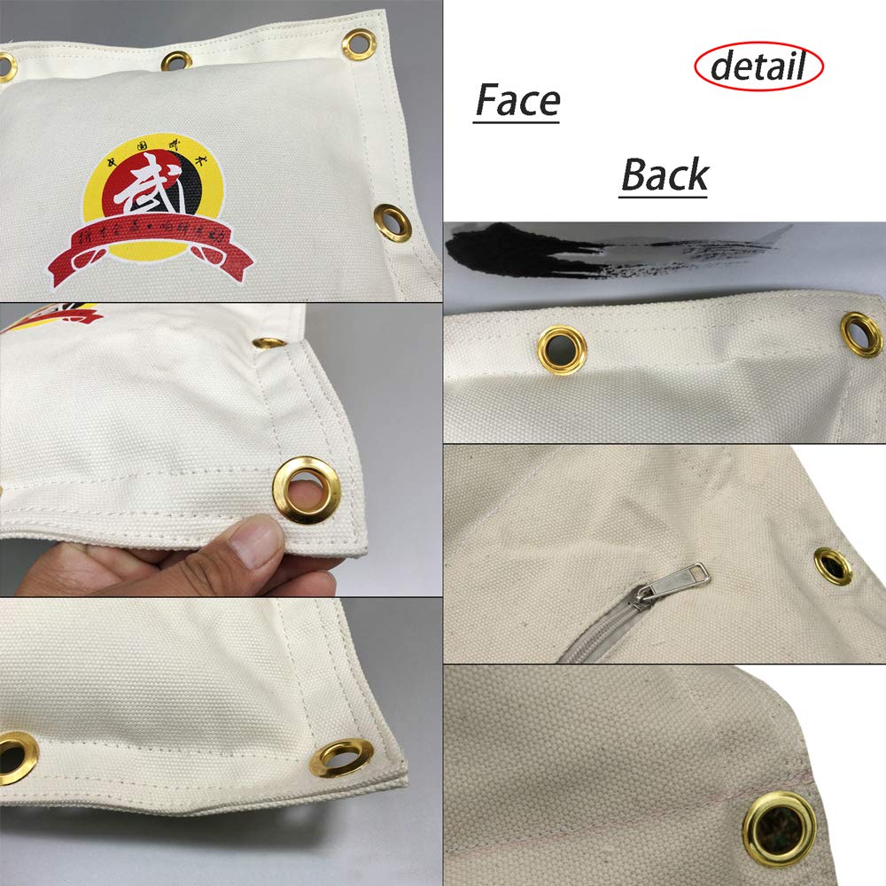 Premium Canvas Wing Chun Wall Punching Bag - Durable Kung Fu Training Sand Bag for Martial Arts, Boxing & MMA - Perfect for Home Gym, Dojo & Self-Defense Practice