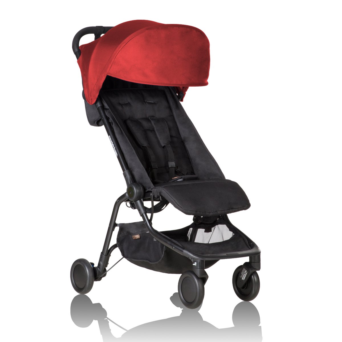 Mountain Buggy Nano Lightweight Compact Travel Stroller - Ruby Red | Perfect for Air Travel, City Walks & Everyday Use with Baby