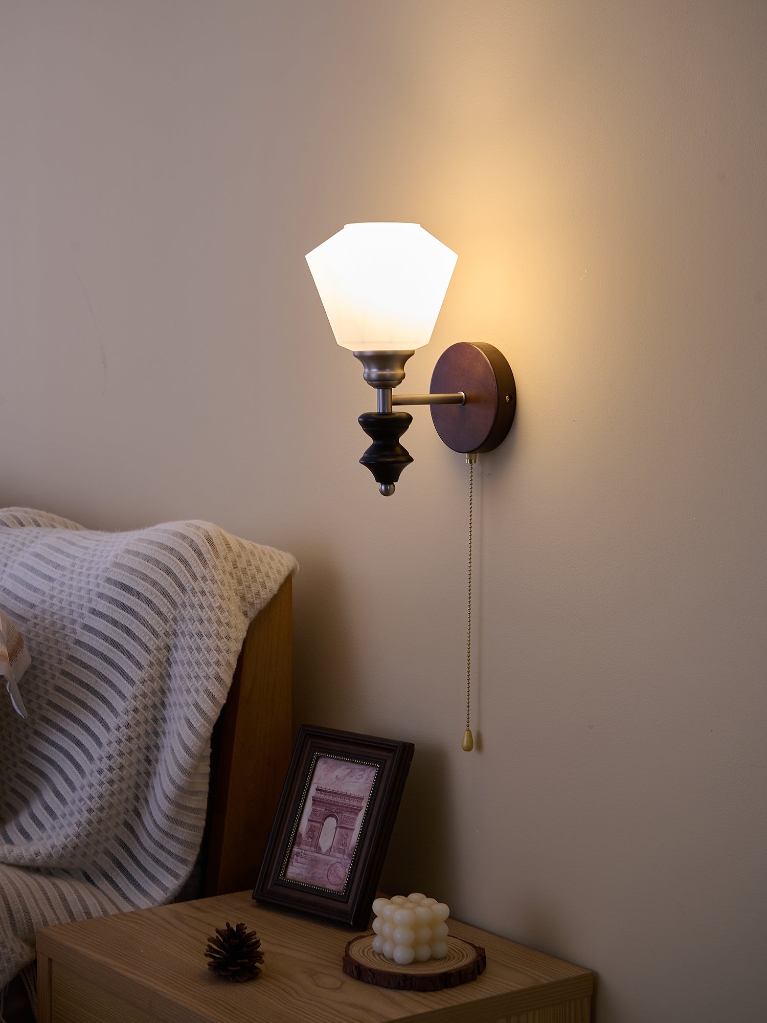 Lucille Wall Lamp - Modern LED Sconce Light Fixture for Bedroom, Living Room & Hallway - Energy Efficient Dimmable Lighting for Home Decor