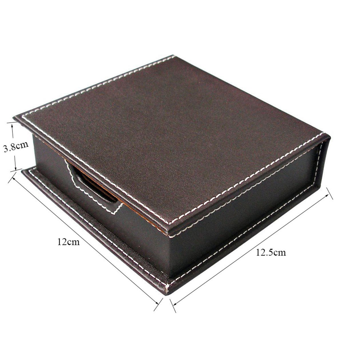 KINGFOM 8-Piece PU Leather Desk Organizer Set - Magazine File Holder, Stackable Paper Tray with Drawer for Home, Office & School (Brown) - Perfect for Organizing Documents, Stationery & Office Supplies