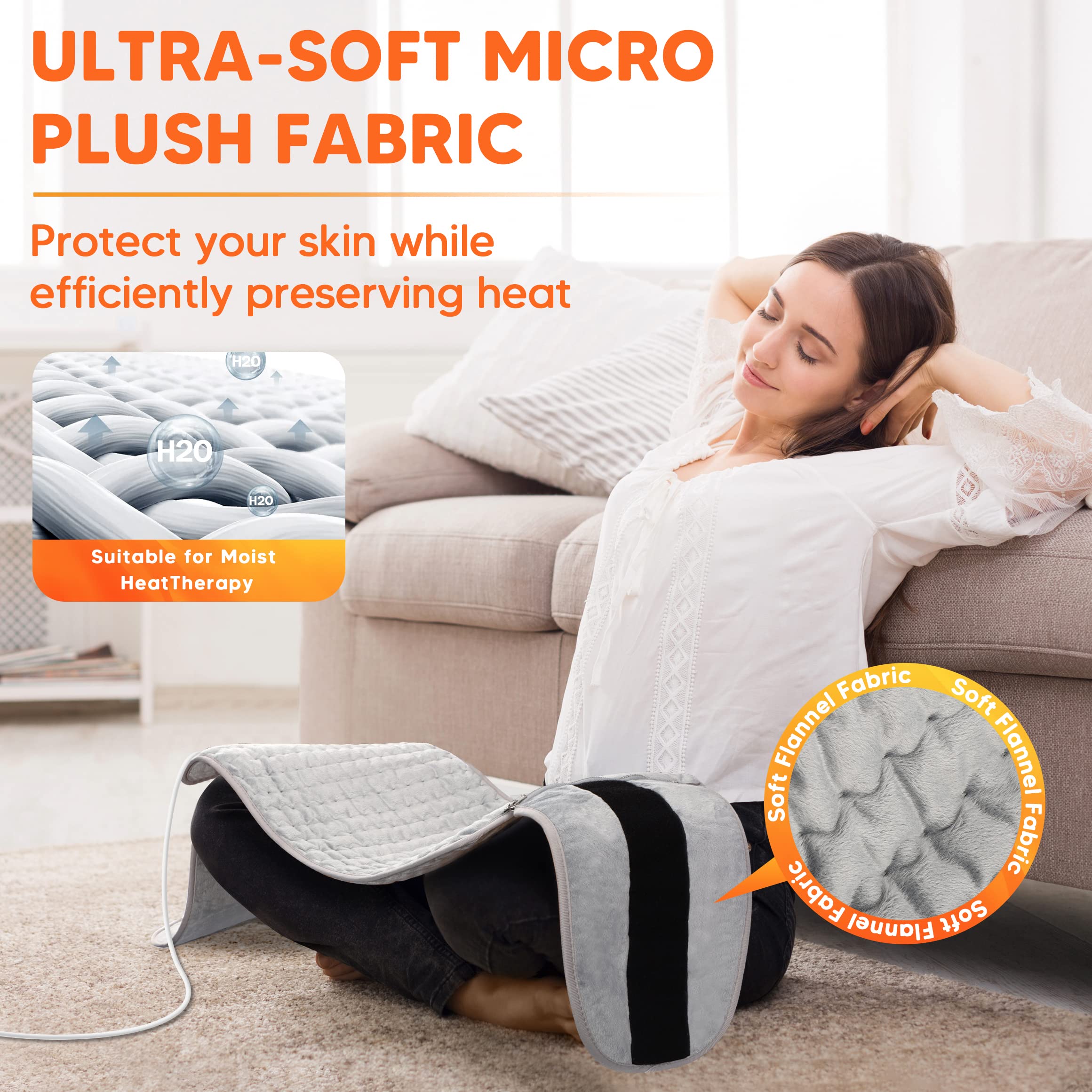 Aisutha Heating Pad for Back Pain Relief - 12