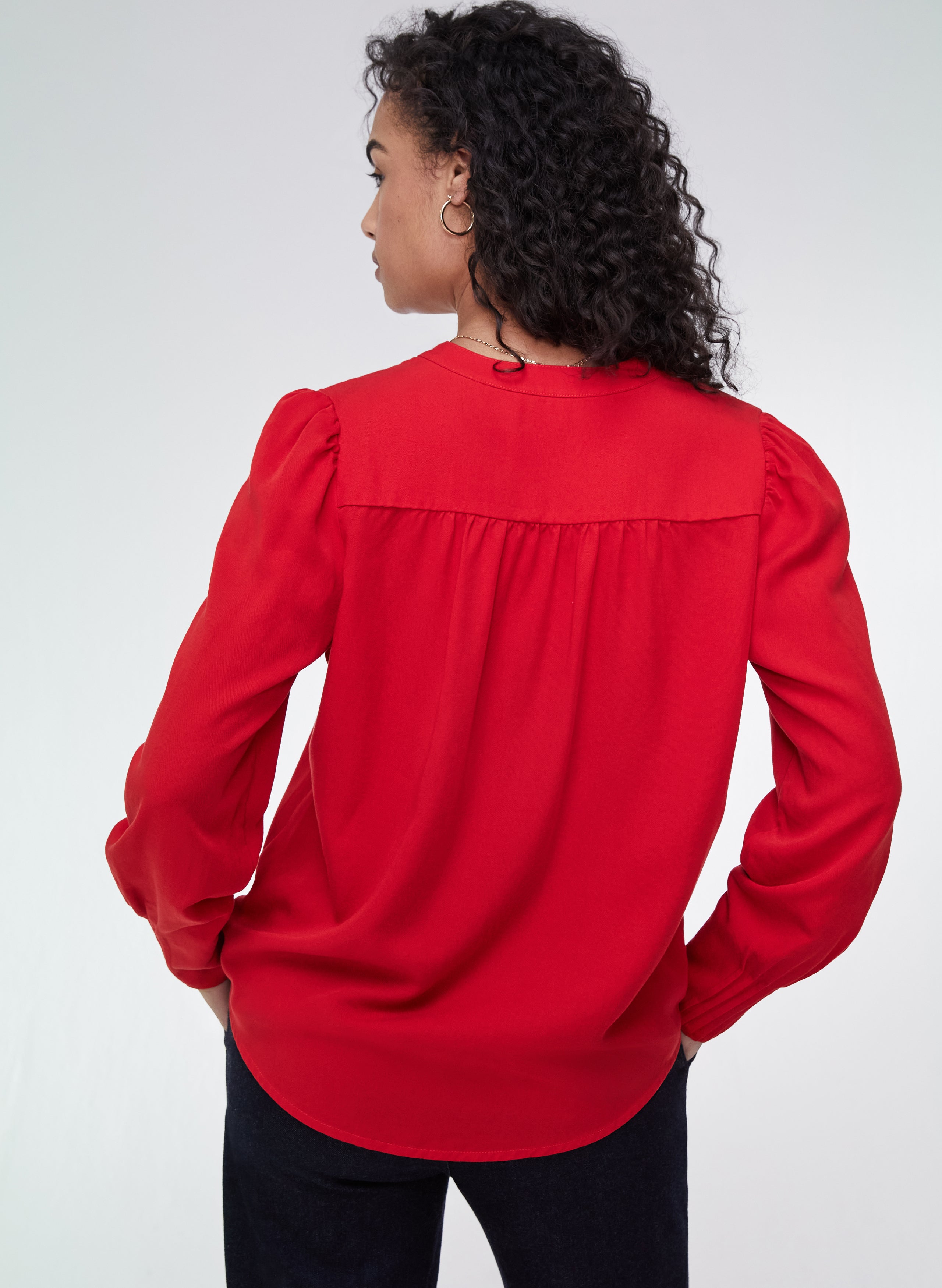 Annika Button Through Blouse - Women's Stylish Casual Shirt for Work & Everyday Wear | Perfect for Office, Outings & Date Nights