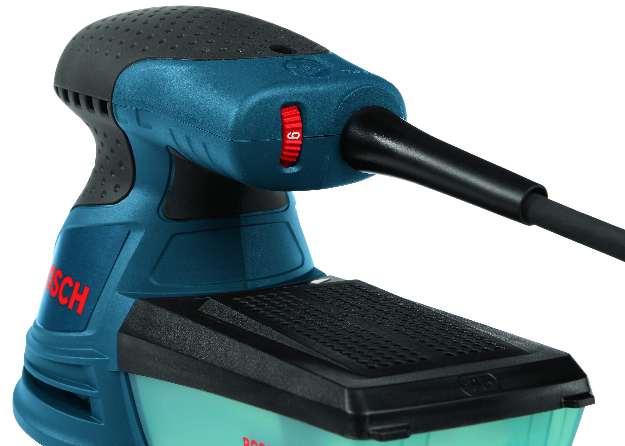 BOSCH ROS20VSK 2.5 Amp 5-Inch Corded Variable Speed Random Orbital Sander & Polisher Kit with Dust Collector & Hard Case - Perfect for Woodworking, Furniture Refinishing, and DIY Home Projects