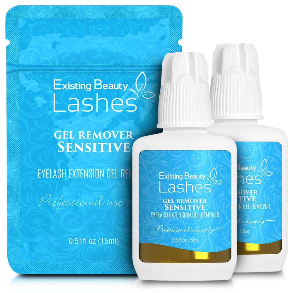 2 Pack Sensitive Lash Extension Remover Gel - Fast-Acting & Gentle Eyelash Glue Remover for Professional & Home Use (15ml Each) - Perfect for Salon Treatments, DIY Lash Removal & Beauty Maintenance