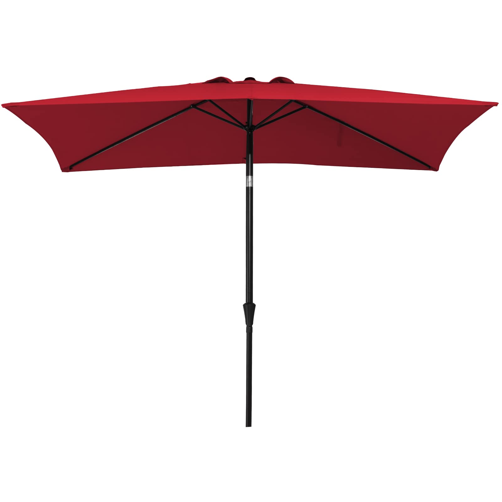 MEWAY 6.6x10ft Rectangular Patio Umbrella with Tilt & Crank - Outdoor Market Umbrella for Garden, Deck, Backyard, Pool - Sun Shade for Dining Table with 5-8 Chairs | Perfect for Outdoor Entertaining, Poolside Lounging & Al Fresco Dining