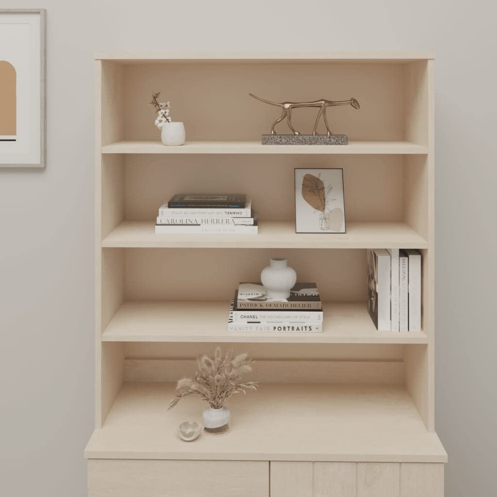 Solid Wood Pine Storage Cabinet - 35.4