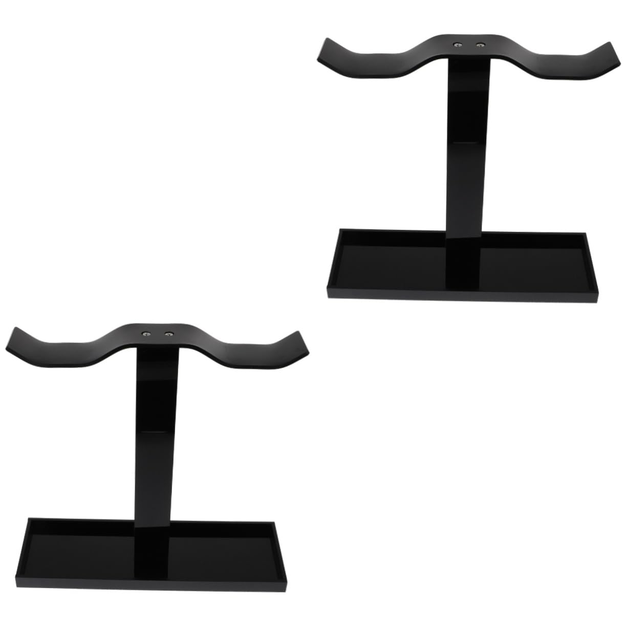 DOITOOL 2 Pack Acrylic Headphone Stand Hanger - Desk Mount Hook for Kids & Adult Headphones - Perfect for Gaming Setup, Office, and Home Organization