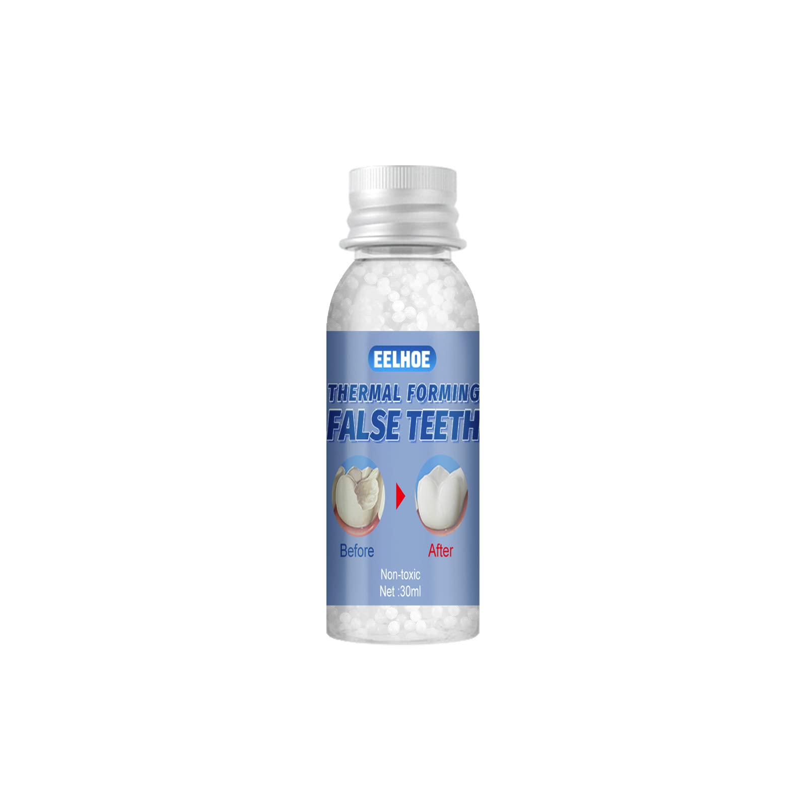 Temporary Tooth Repair Kit - Fake Teeth for Missing & Broken Tooth Fixing - Natural-Looking Dental Filling Solution for Emergency & Travel Use