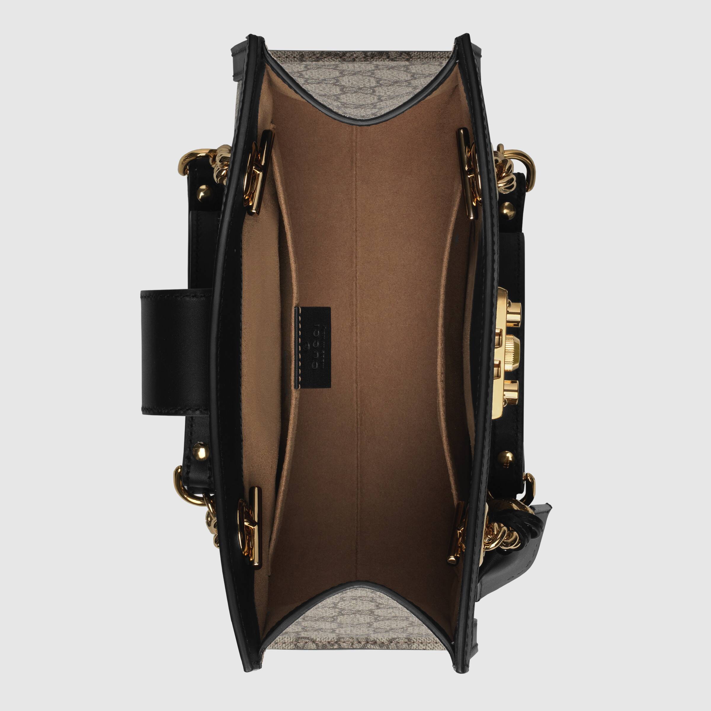 Gucci Padlock Small Shoulder Bag for Women - Black Leather Crossbody Purse with Gold Hardware | Perfect for Work, Travel & Evening Events