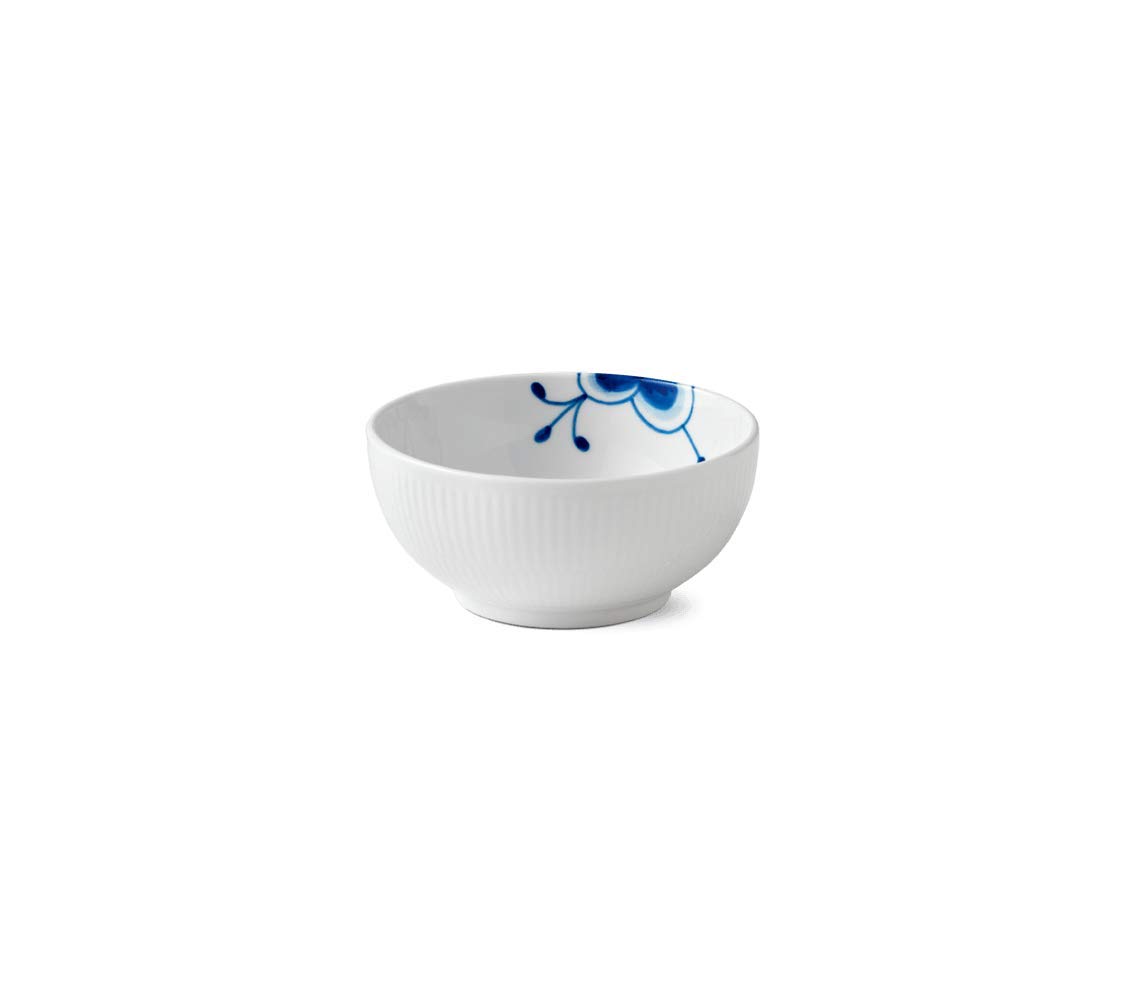 Royal Copenhagen Blue Fluted Mega Bowl - 5.1 Inch (13 cm) Porcelain Serving Bowl, Handcrafted Danish Dinnerware - Perfect Wedding Gift, Anniversary Present & Elegant Table Setting for Special Occasions