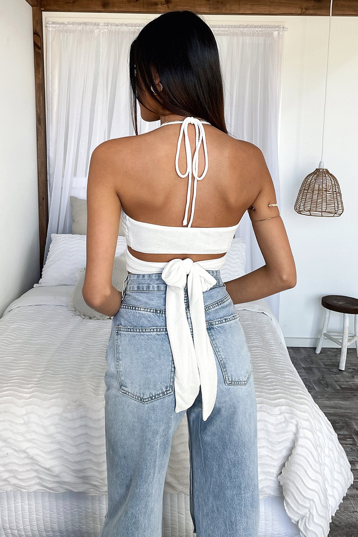 Stylish White Dolly Crop Top for Women - Perfect for Summer Outfits, Beachwear & Casual Fashion