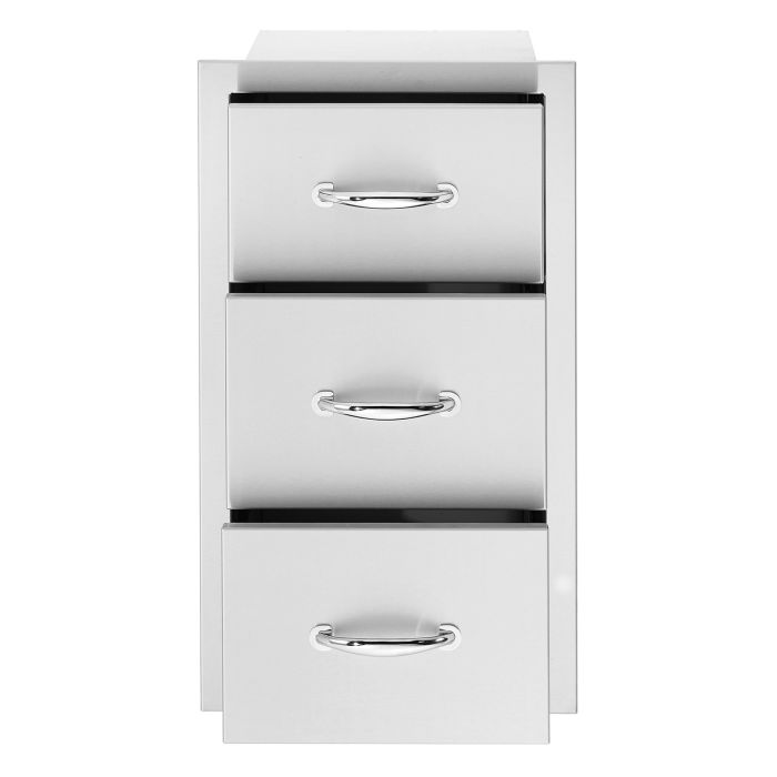 Summerset 17 Triple Drawer Dresser - 3-Drawer Wooden Storage Cabinet for Bedroom, Living Room & Office Organization (SSDR3 17) | Perfect for Clothes, Toys & Home Decor Storage