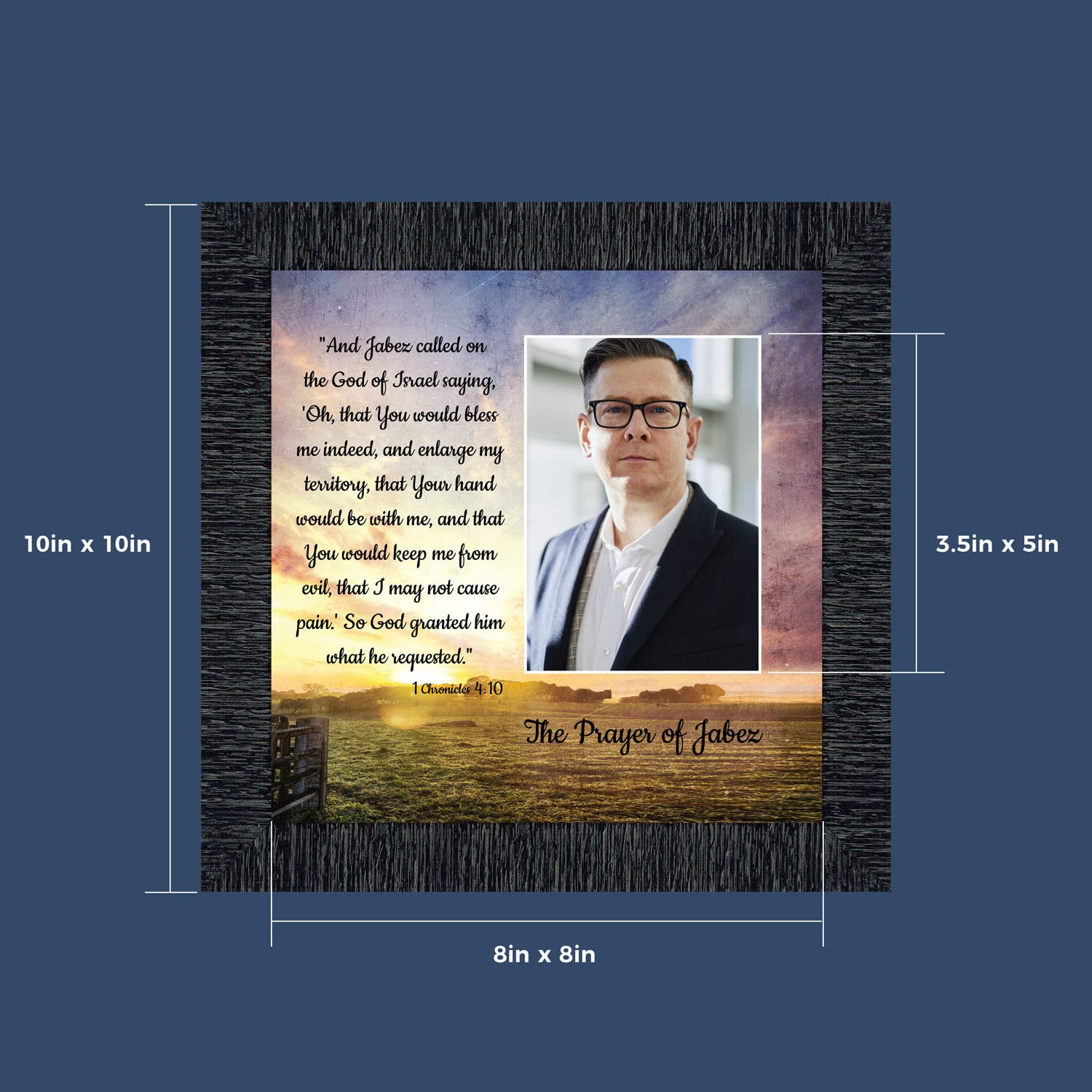 Prayer of Jabez Wall Art - Christian Scripture Decor for Home & Gifts
