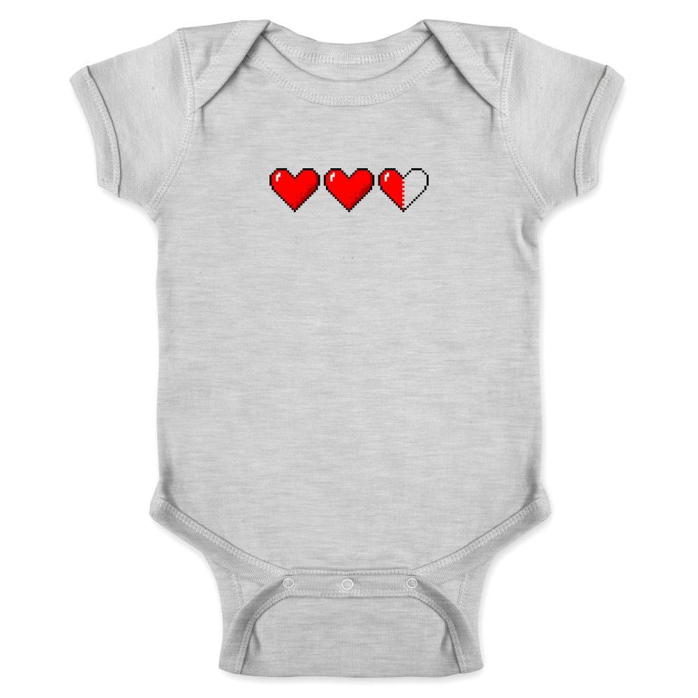 Retro 80s Pixel Art Gaming Bodysuit for Baby Boys & Girls - Perfect for Casual Wear & Photo Shoots