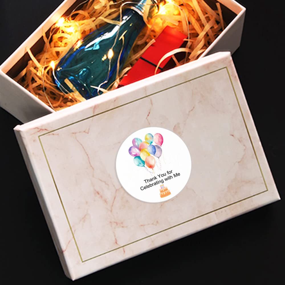 120 Pack Birthday Stickers for Parties - Fun Celebration Favors, Cupcake & Thank You Stickers, Baby Shower Supplies, Envelope Seals & Invitation Labels (Perfect for Birthdays, Baby Showers & Special Events)