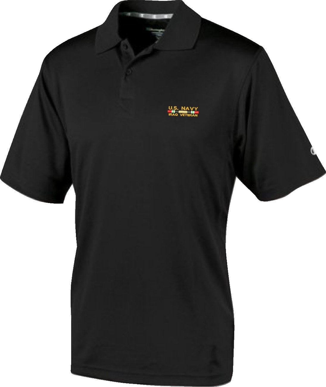MilitaryBest U.S. Navy Iraq Veteran Moisture-Wicking Performance Polo Shirt - Comfortable & Durable for Outdoor Activities, Work & Casual Wear
