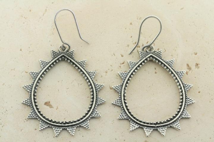Beaded Teardrop & Triangle Earrings for Women - Handmade Boho Dangle Earrings for Party, Wedding & Everyday Wear