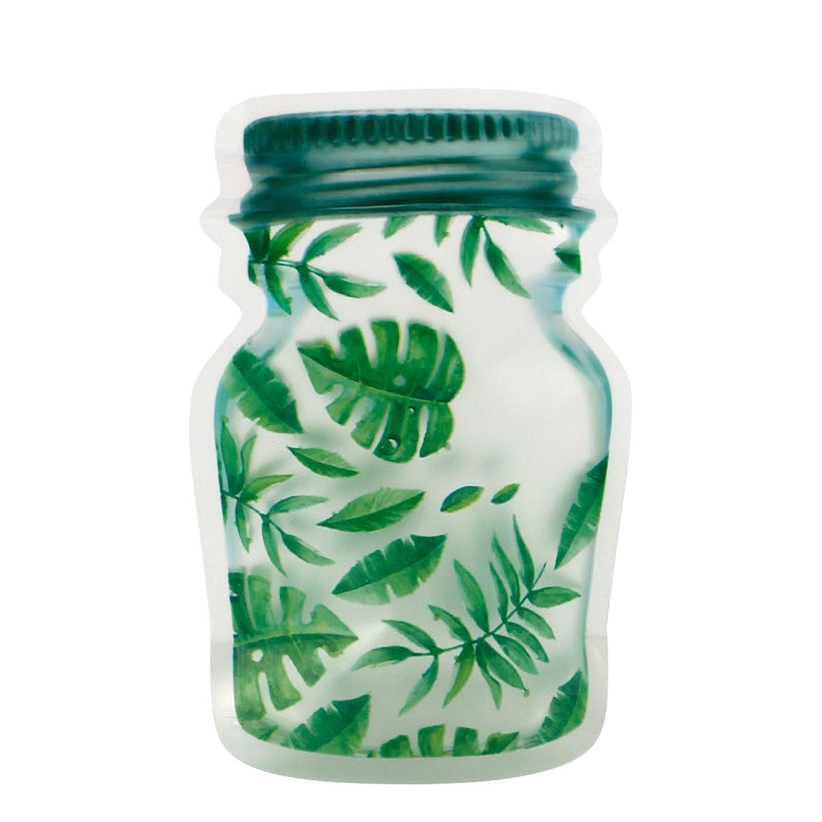 TONGHANG Airtight Glass Storage Containers with Snap Lids - BPA-Free Transparent Food Storage Bags for Snacks, Candy, Dry Goods & Meal Prep - Reusable Ziplock Bags for Kitchen Pantry Organization (Set of 10, One Size) | Perfect for Home, Office & Travel Food Preservation