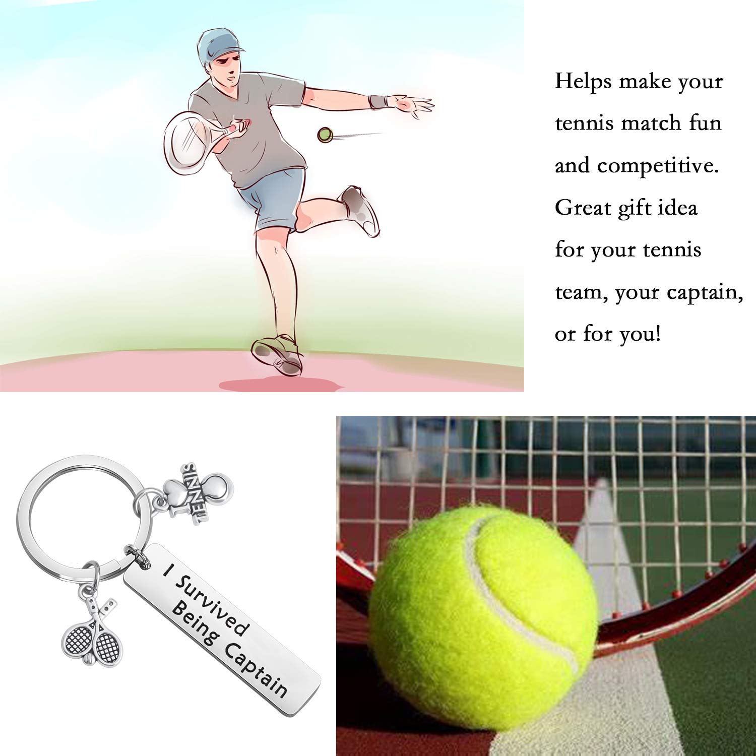 MAOFAED Tennis Player & Coach Gift Set - Perfect for Tennis Team Captains, Players & Coaches | Ideal for Tournaments, Training & Team Celebrations