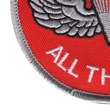 Army Airborne All The Way Patch - Military Morale Badge for Uniforms, Hats & Backpacks - Perfect for Veterans, Airborne Soldiers & Military Enthusiasts