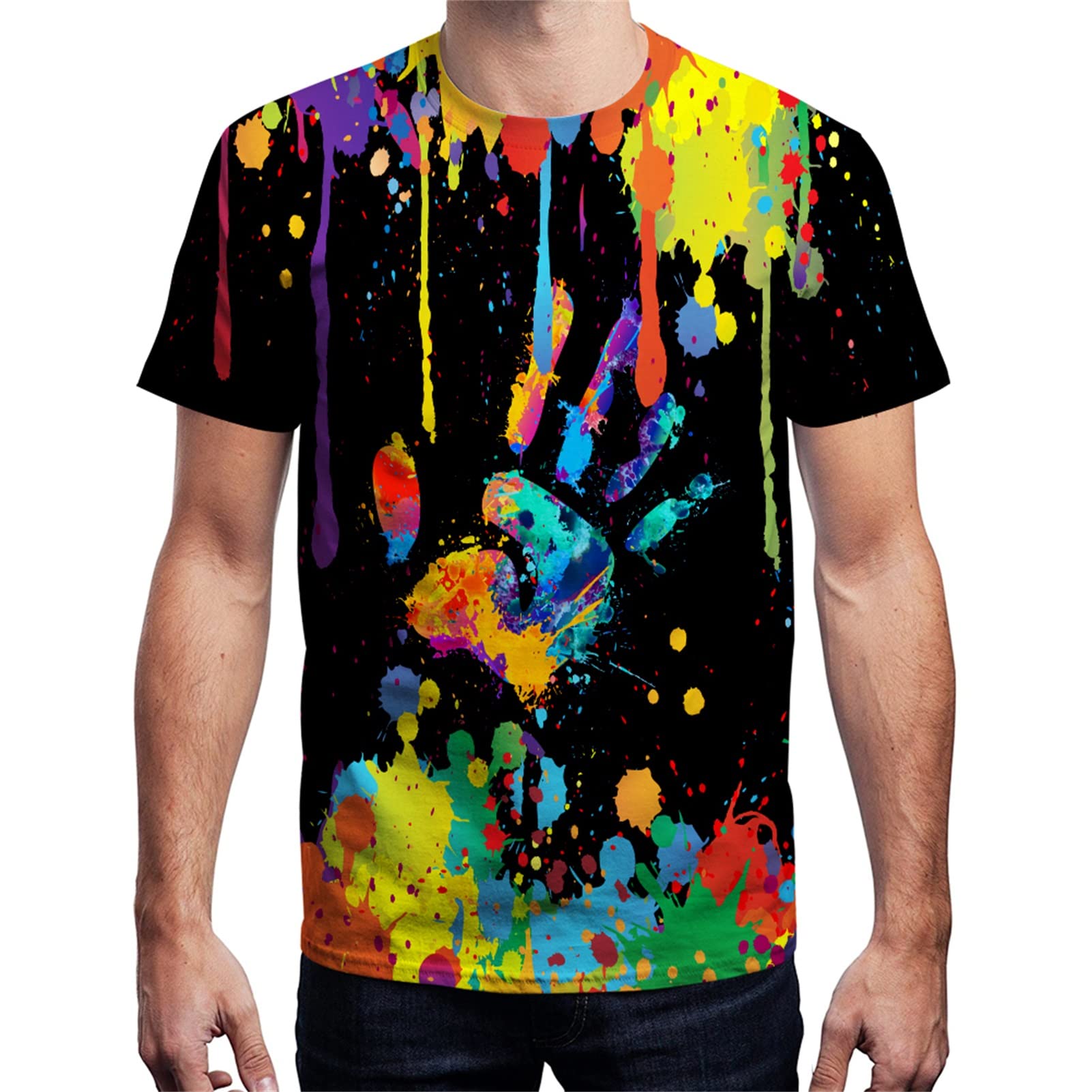 Yasswete Unisex 3D Printed Short Sleeve T-Shirts for Men & Women - Trendy Graphic Tees for Casual Wear, Street Style & Everyday Outfits