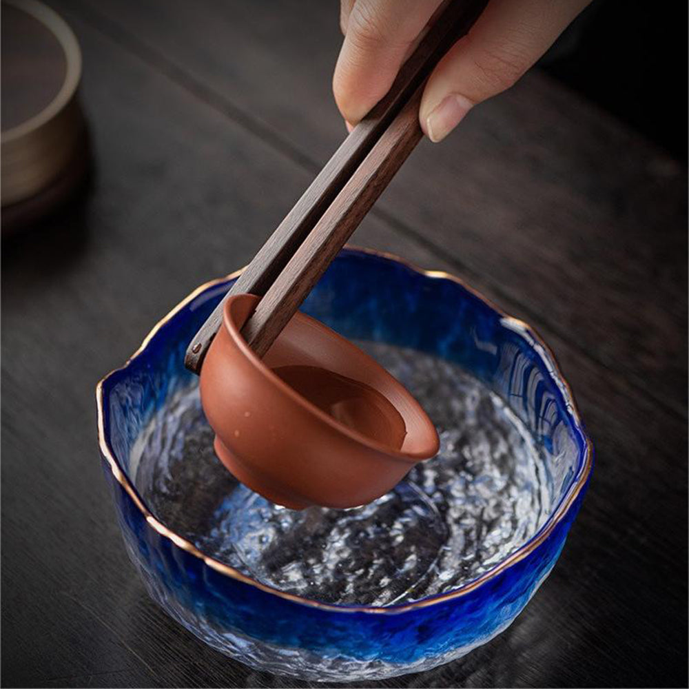 Premium Ebony & Copper Tea Set with Coaster - Handcrafted Tea Accessories for Matcha, Chai & Herbal Tea | Perfect for Tea Ceremonies, Gifts & Home Decor