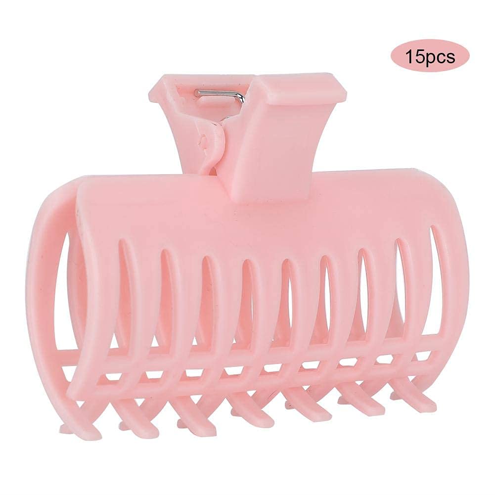15Pcs Hair Roller Clips - Strong Hold Hair Curler Claw Clips for Women & Girls, Perfect for Sectioning & Styling Hair at Home or Salon (Great for Curling, Updos & Hairdressing Tools)