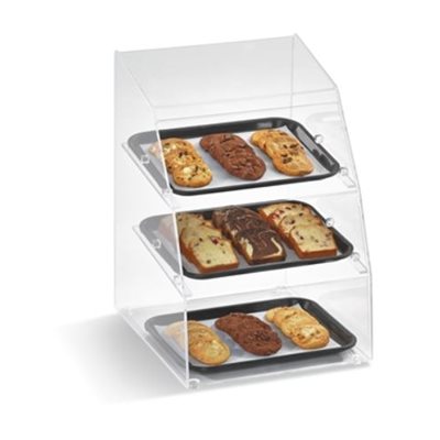Vollrath 3-Tier Acrylic Bakery Display Case - 14.5