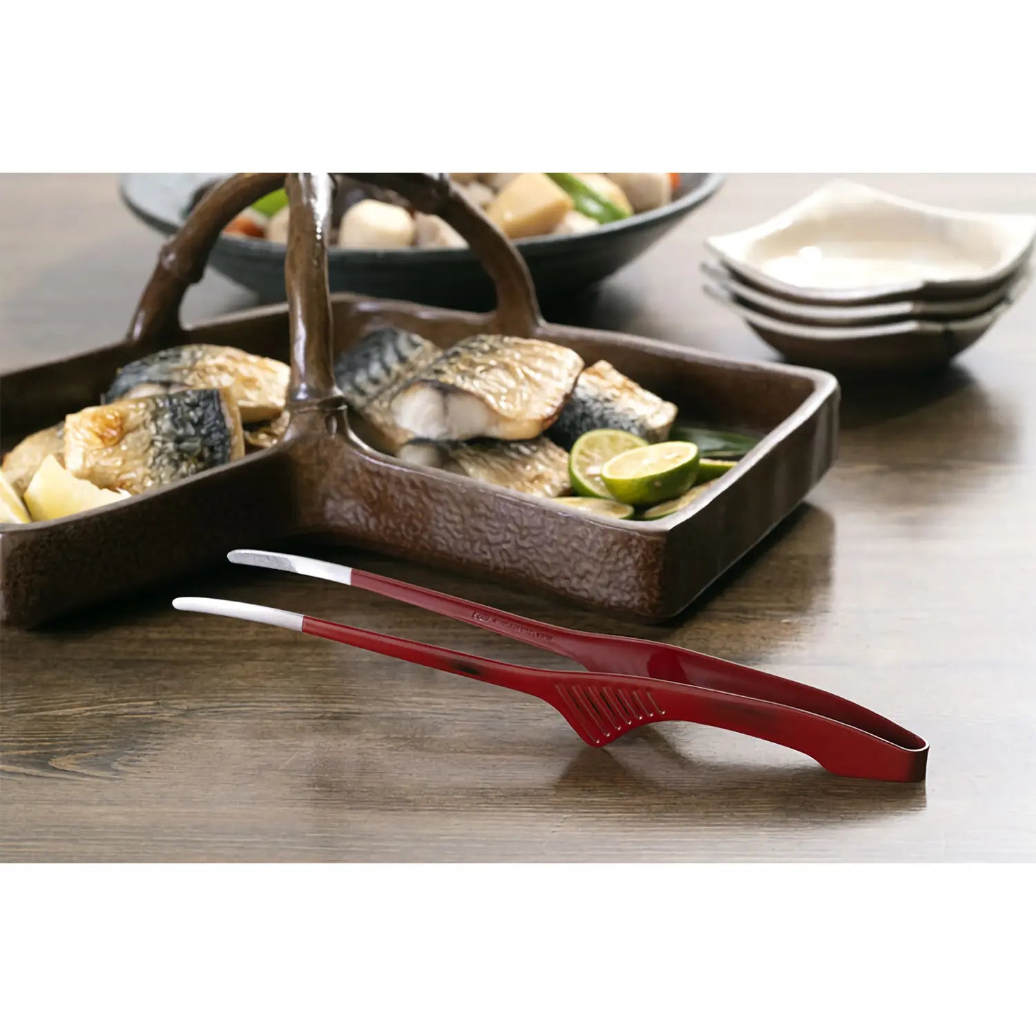 EBM Stainless Steel Chopstick Tongs - Kitchen Cooking Utensil for Sushi, Hot Pot & Asian Cuisine - Perfect for Serving, Stirring & Serving Noodles