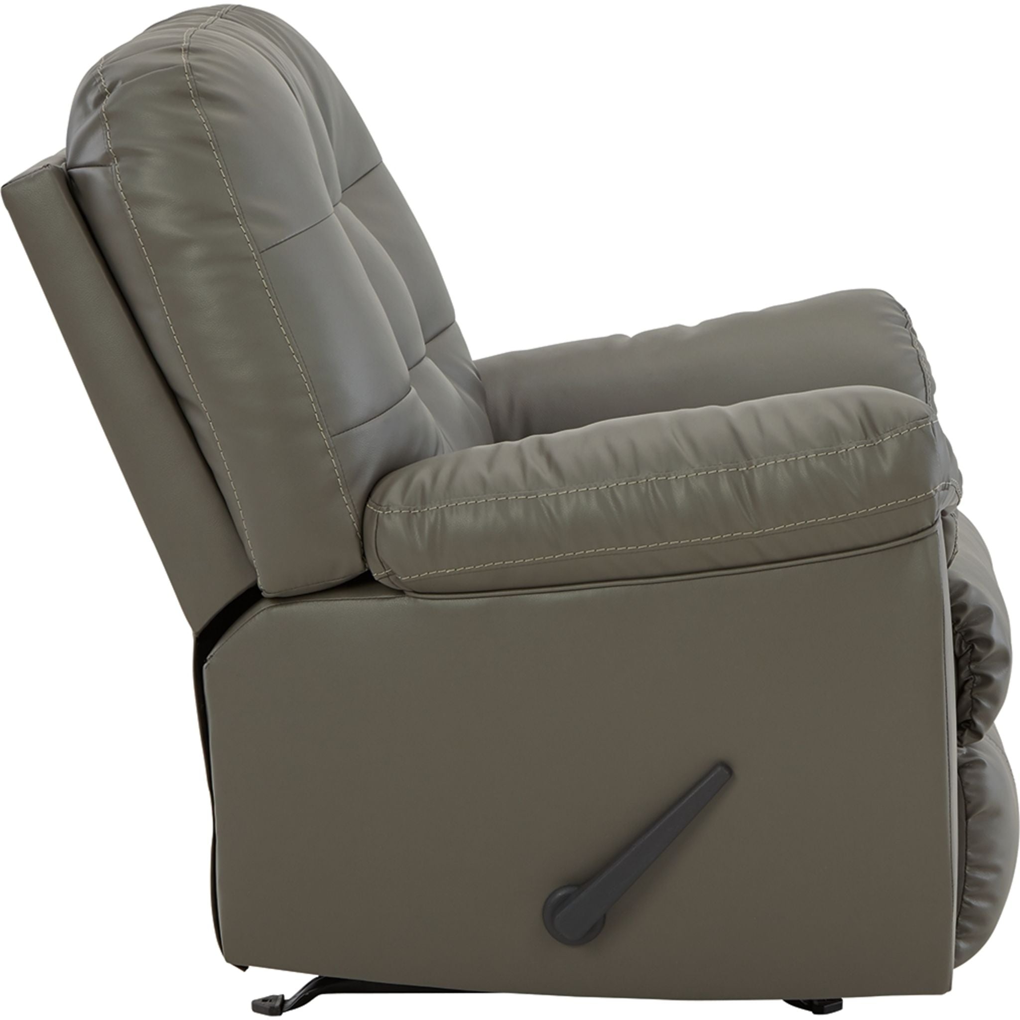 Donlen Rocker Recliner Chair - Comfortable PU Leather Living Room Reclining Chair with Padded Armrests and Lumbar Support - Perfect for Relaxing, Watching TV or Reading in Your Home Theater, Living Room or Bedroom