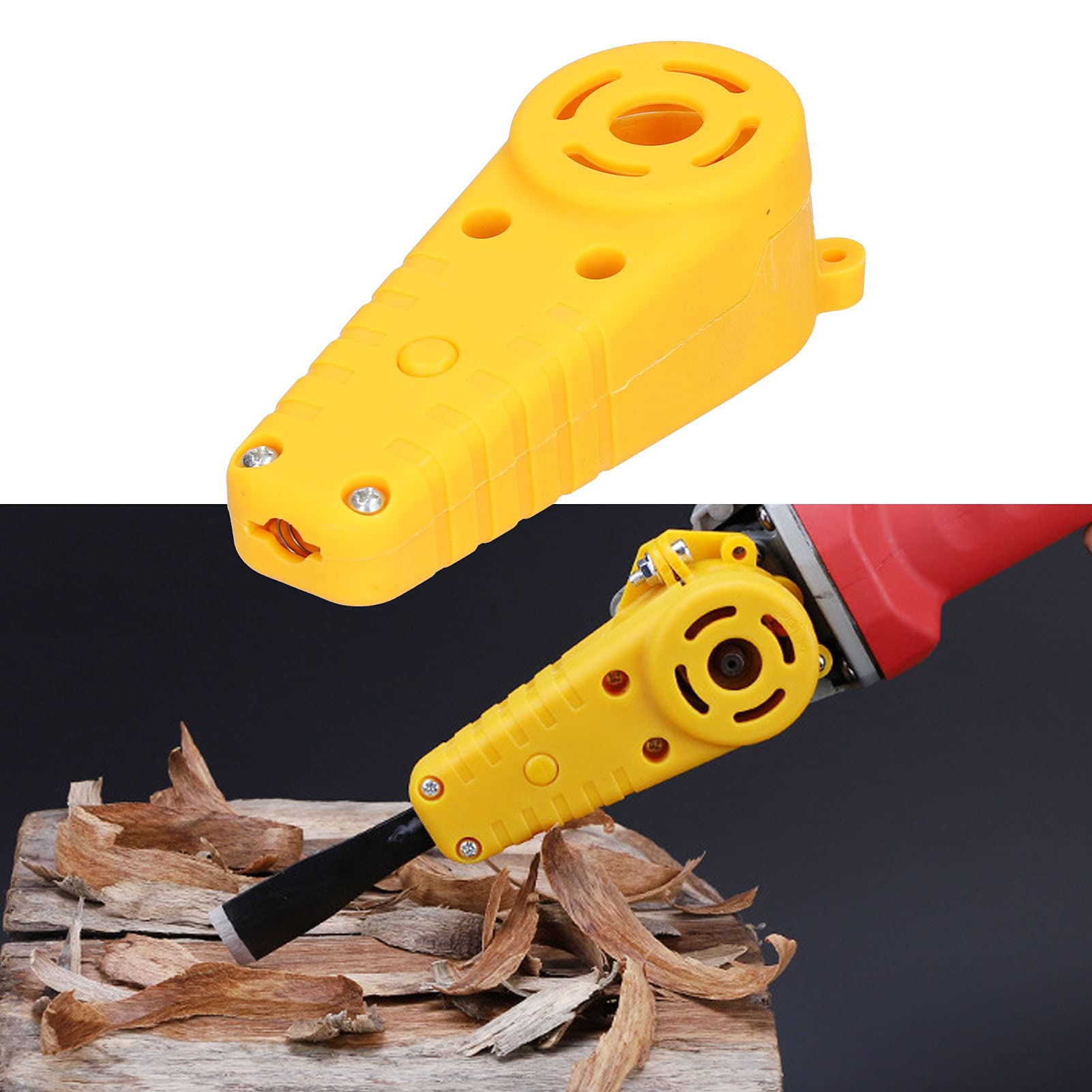 Electric Wood Carving Chisel Set - Power Chisel Adapter for Angle Grinder, Professional Woodworking Tools for DIY Crafts & Furniture Making