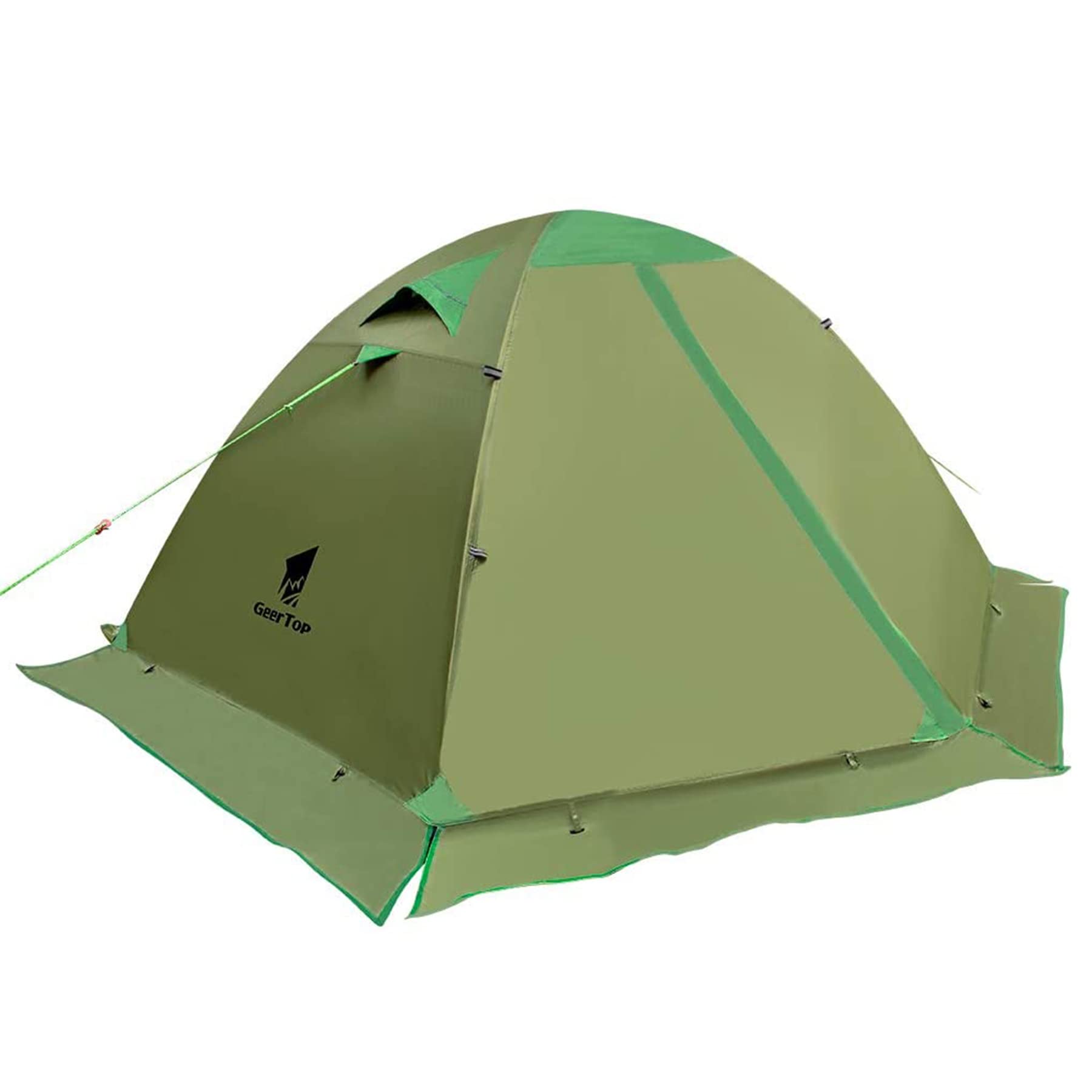 GEERTOP 2 Person 4 Season Waterproof Ultralight Backpacking Tent - Double Layer All Weather Camping Tent for Hiking, Mountaineering & Outdoor Survival - Easy Setup for Couples & Adventurers | Perfect for Backpacking Trips, Wilderness Camping & Emergency Shelters