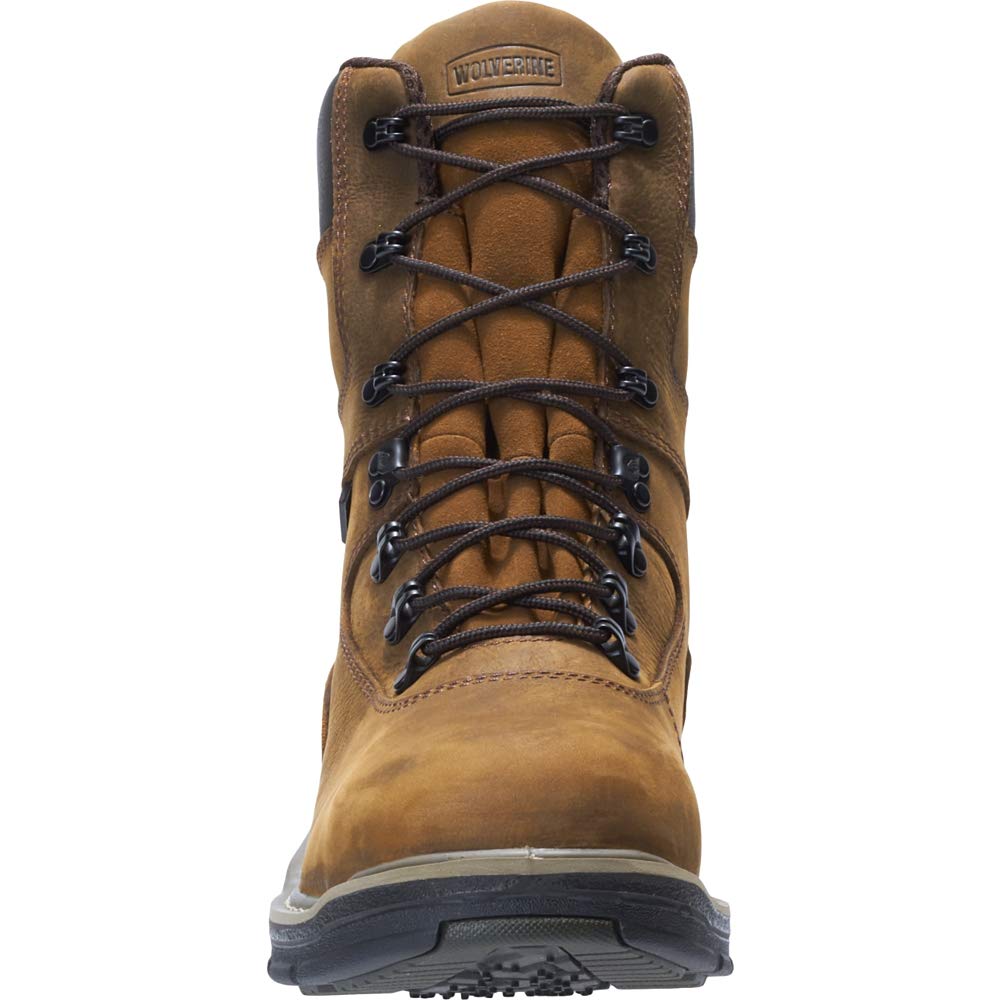Wolverine Men's Marauder Work Boots - Durable Leather Steel Toe Boots for Construction & Outdoor Work - Comfortable Safety Shoes for Heavy Duty Jobs