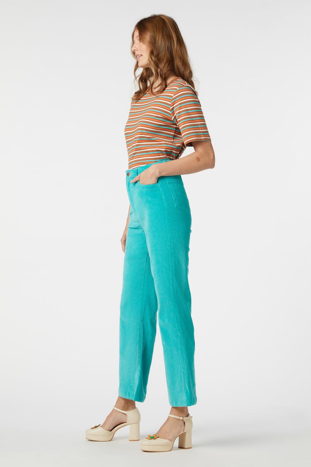 Vintage High Waist Indy Flare Jeans for Women - Retro 70s Style Denim Pants | Perfect for Casual Outfits, Music Festivals & Boho Chic Looks