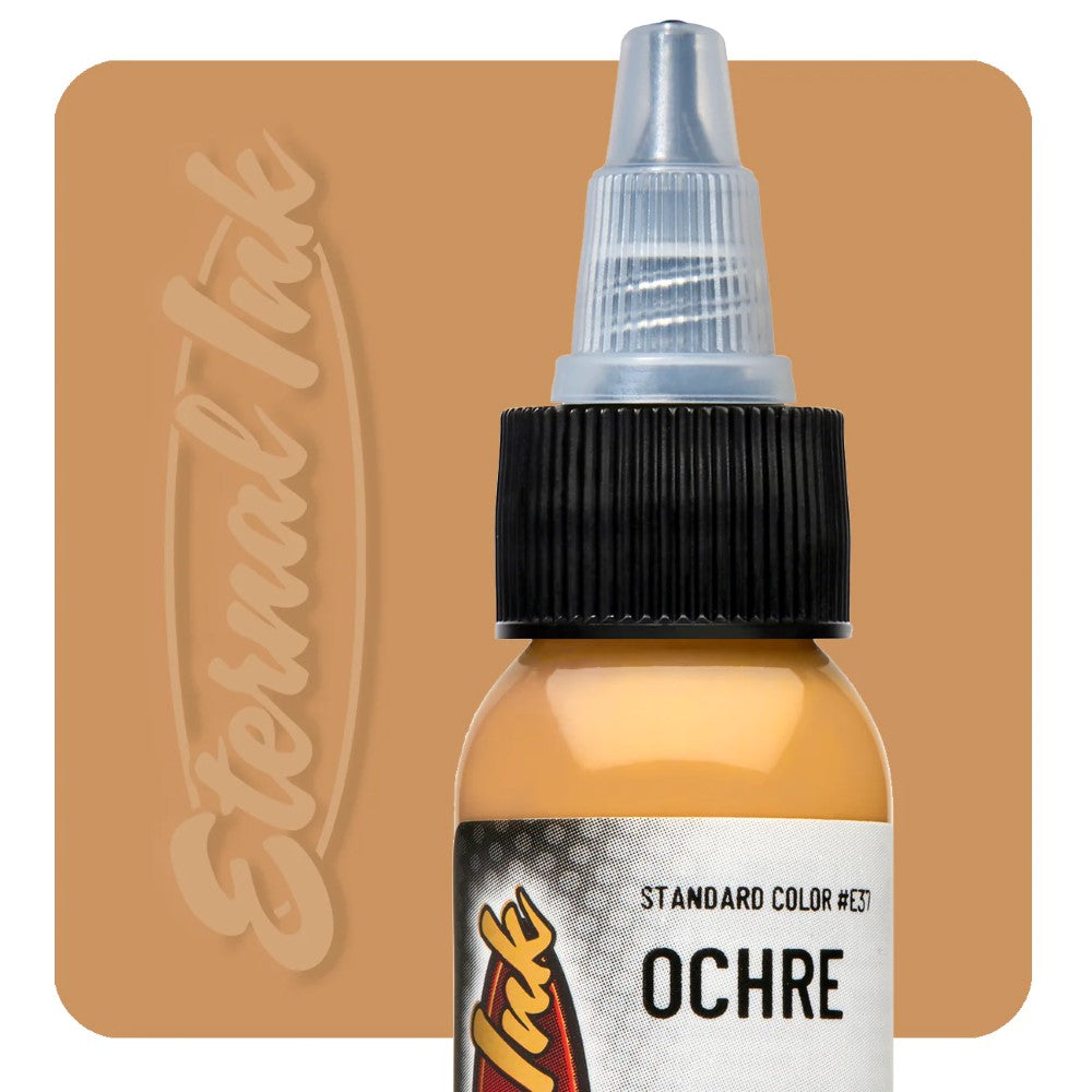 Eternal Ink Ochre - Premium Permanent Ink for Tattoos, Calligraphy & Art - Long-Lasting Vibrant Color for Professional Artists & DIY Enthusiasts - Perfect for Tattoo Studios, Home Art Projects & Gift Ideas