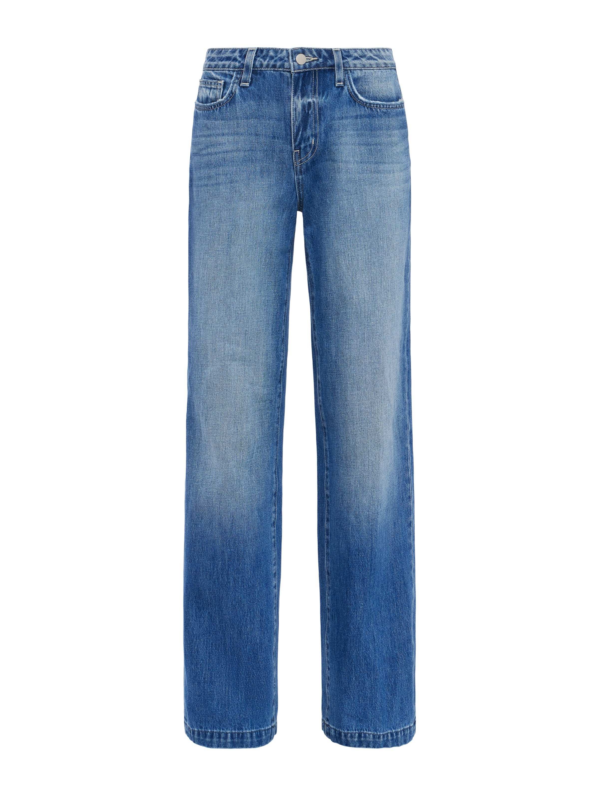 Stylish Clayton Wide Leg Jeans for Women - High Waist Comfort Denim Pants - Perfect for Casual Outfits & Boho Fashion