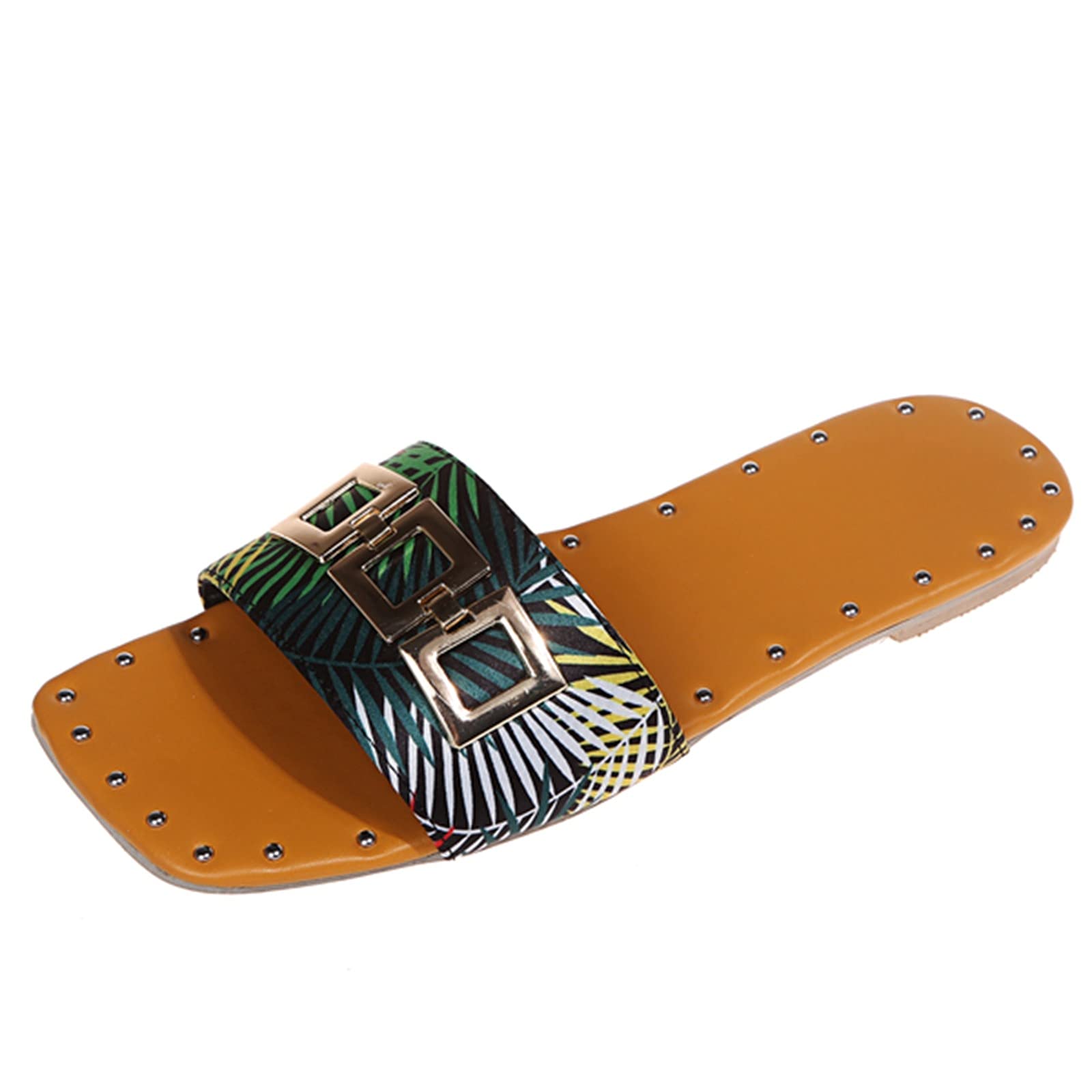 AYASO Women's Transparent Beach Mule Slippers for Indoor & Outdoor Wear