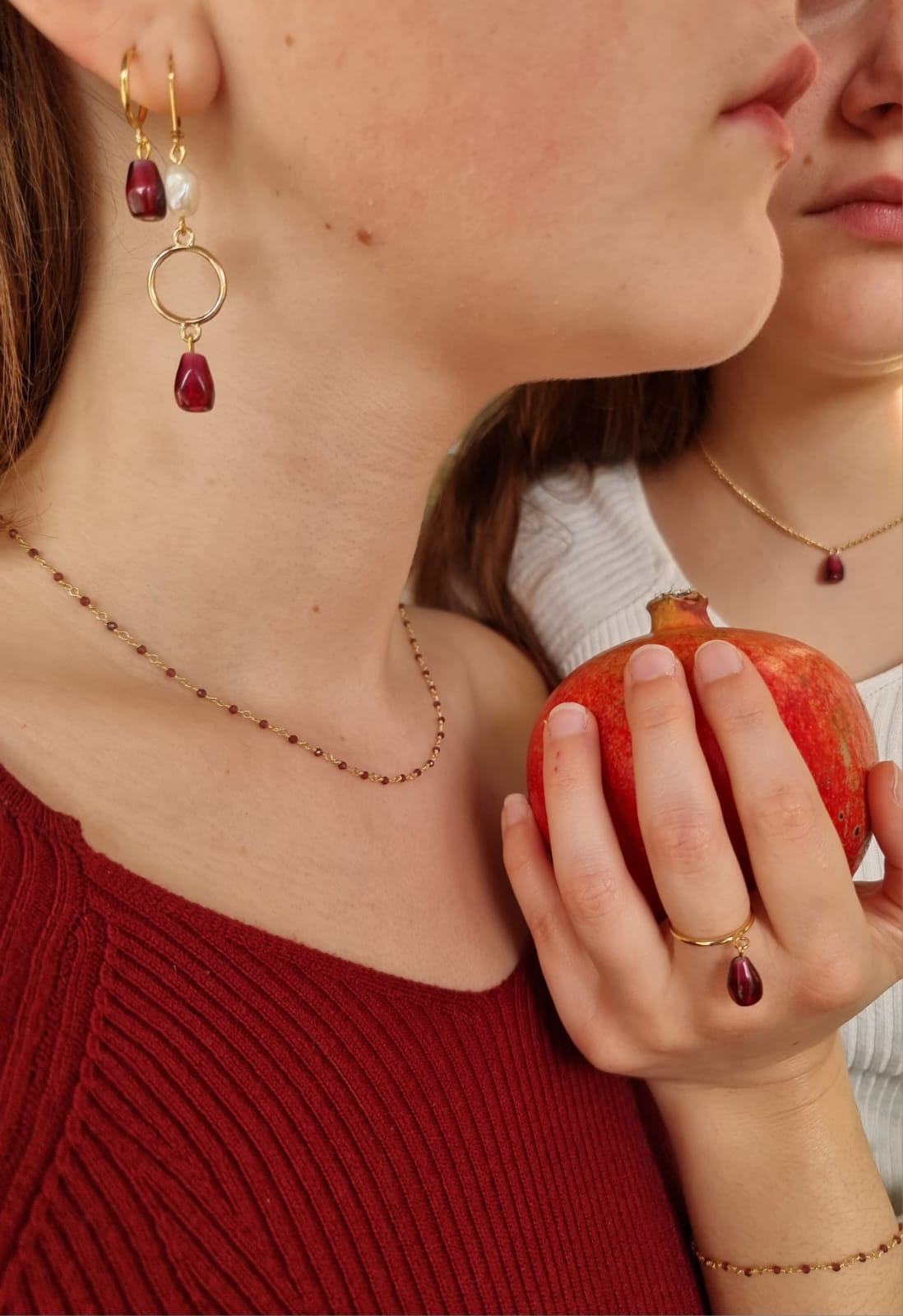 Persephone Pearl Earrings for Women - Elegant Freshwater Pearl Stud Earrings - Perfect for Weddings, Parties & Everyday Wear