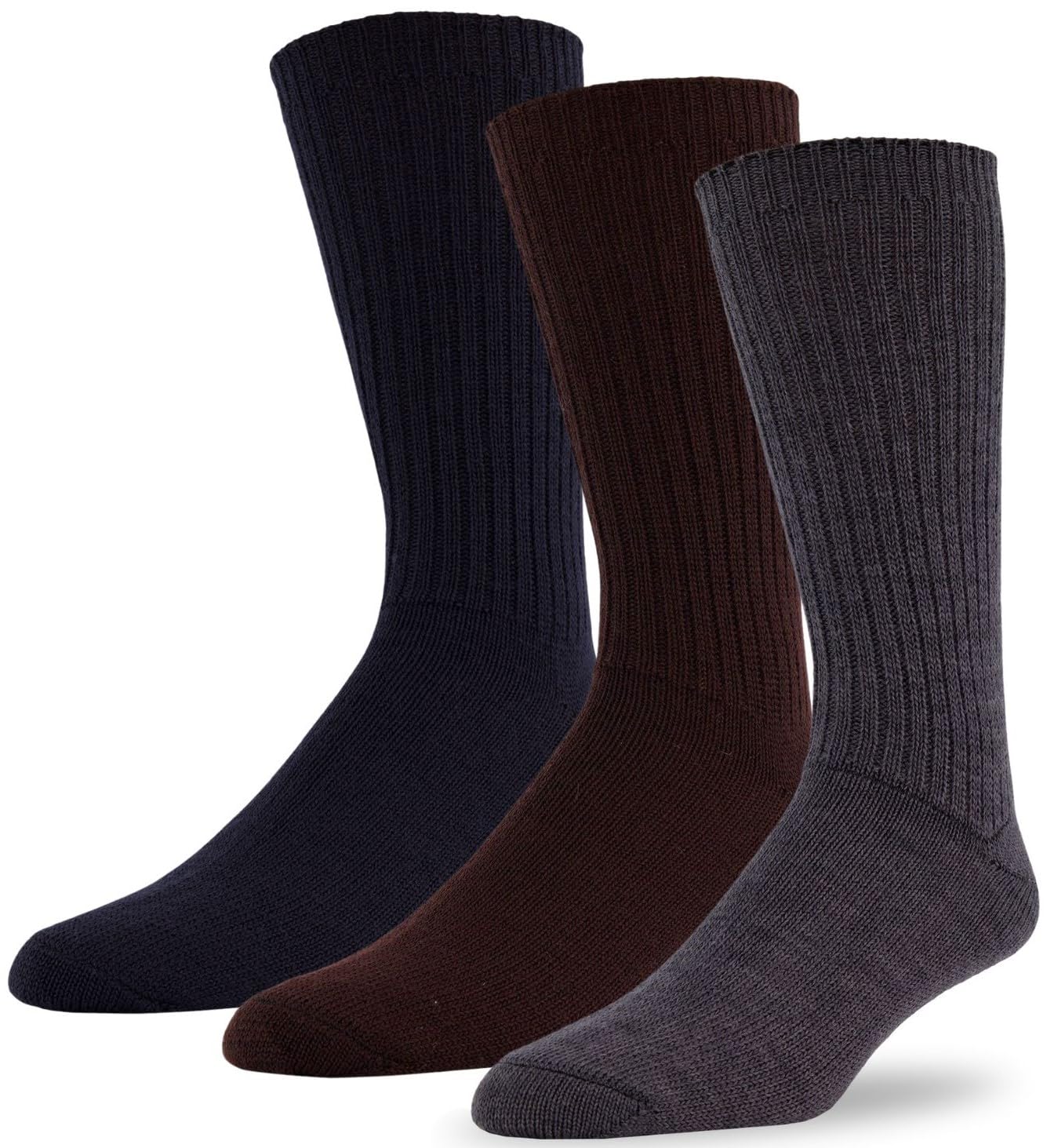 Premium 96% Merino Wool Casual Socks for Men & Women - Ultra Soft, Itch-Free Hiking, Trekking & Running Socks - Breathable & Moisture-Wicking - 3-Pack for Outdoor Adventures & Daily Comfort