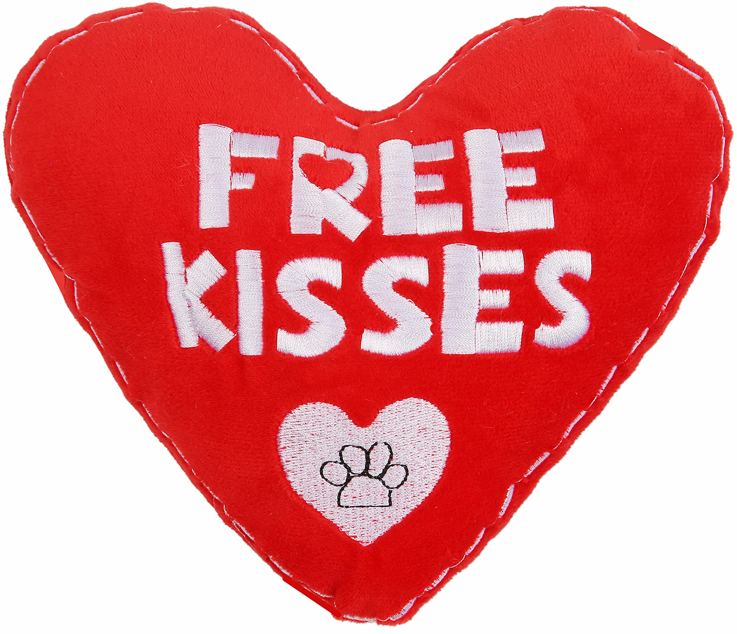 BoomBone Valentine's Day Plush Squeaky Dog Toy with Heart Shape - Soft Chew Toy for Small & Medium Dogs - Perfect for Playtime, Training & Valentine's Gifts for Pets