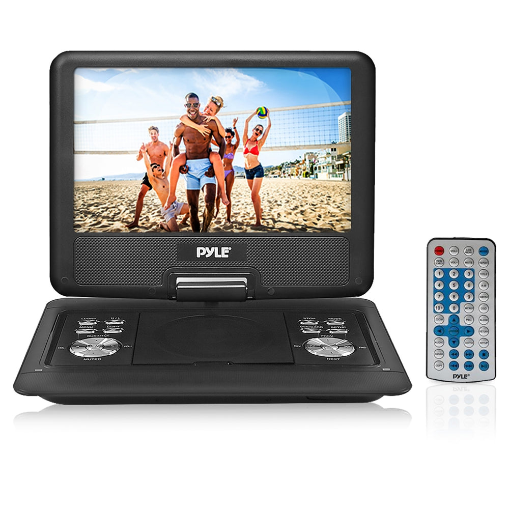 14'' Portable CD/DVD Player with Built-in Speakers - Compact Disc Player for Car, Travel, Home Entertainment | Perfect for Road Trips, Kids & Movie Nights