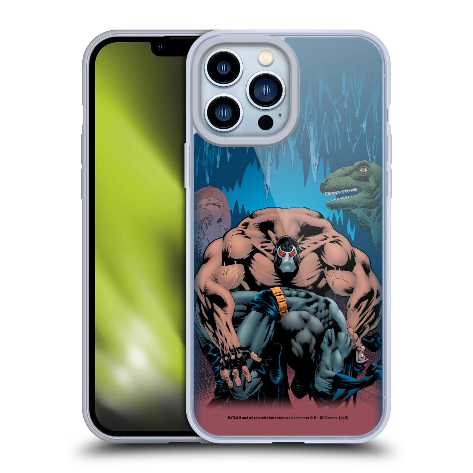 Officially Licensed Batman DC Comics Bane Knightfall Volume Soft Gel Case for Apple iPhone 13 Pro Max - Premium Comic Book Cover Design for Superhero Fans & Daily Protection