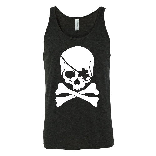 Shamrock Skull Graphic T-Shirt - Unisex Cotton Tee for St. Patrick's Day & Casual Wear | Irish Pride & Skull Lover Apparel