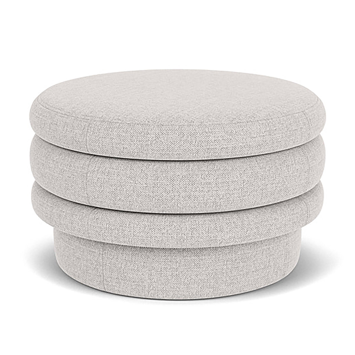 Honey Fabric Storage Ottoman with Tufted Top - Stylish Footrest, Coffee Table & Extra Seating for Living Room, Bedroom & Nursery