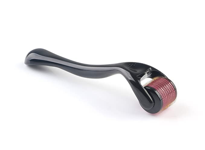 540 Titanium Micro Needle Derma Roller 0.5mm for Hair Regrowth & Skin Rejuvenation - Face, Scalp & Beard Treatment for Acne Scars, Wrinkles, Stretch Marks - Men & Women | At-Home Skincare & Hair Growth Solution