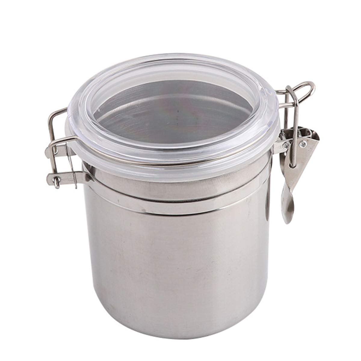 Premium Stainless Steel Coffee Canister - Airtight Kitchen Storage Container for Coffee Beans, Tea, Sugar & Dry Goods | Ideal for Home, Office & Coffee Shop Use