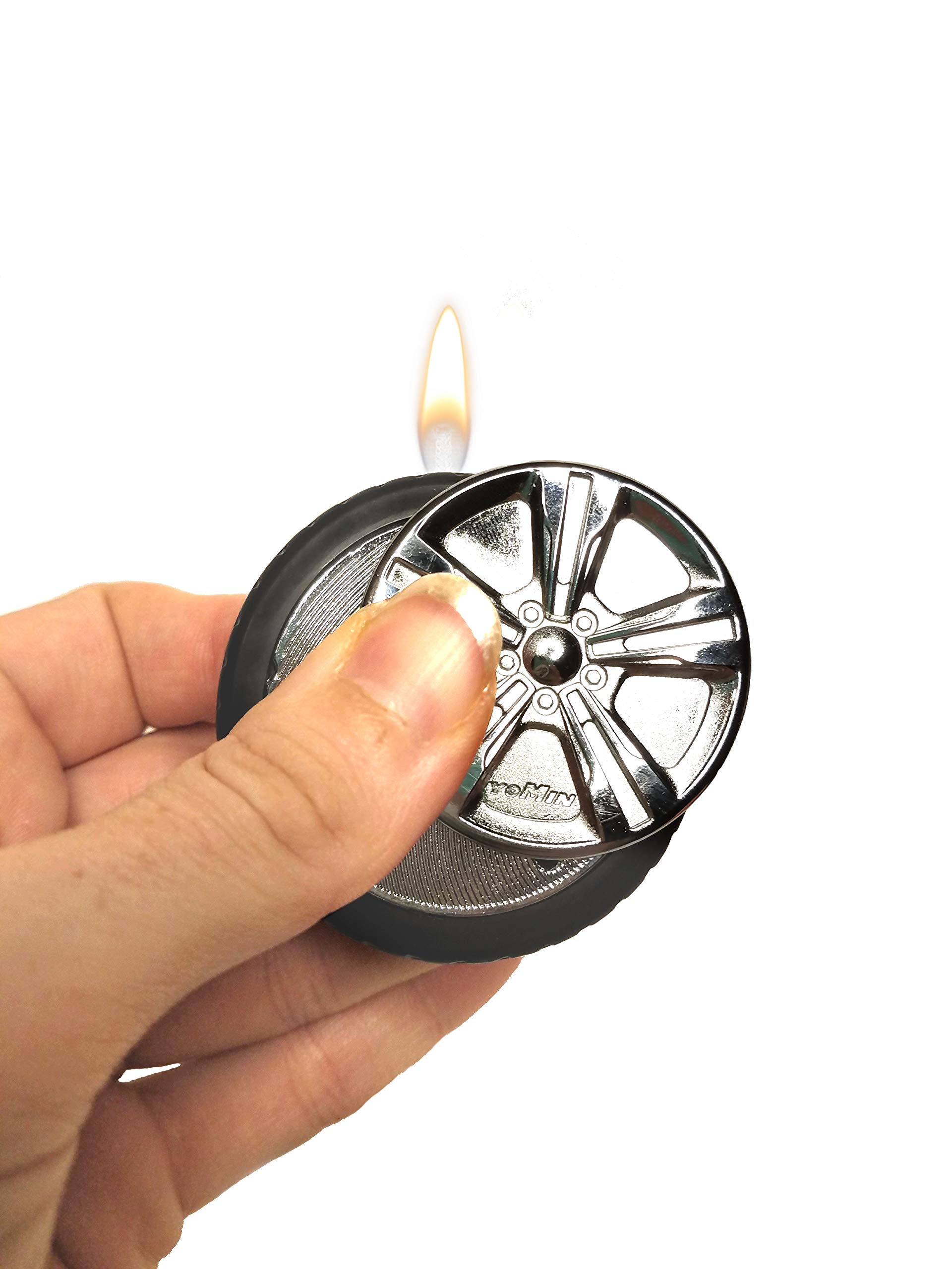 Collectible Tire Lighter - Refillable Butane Novelty for Truckers & Camping